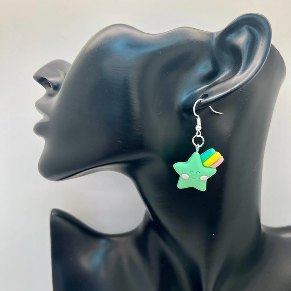 Shooting Star Earrings - Rainbow Earrings - Pastel Earrings - Spring Earrings - Picture 10 of 10